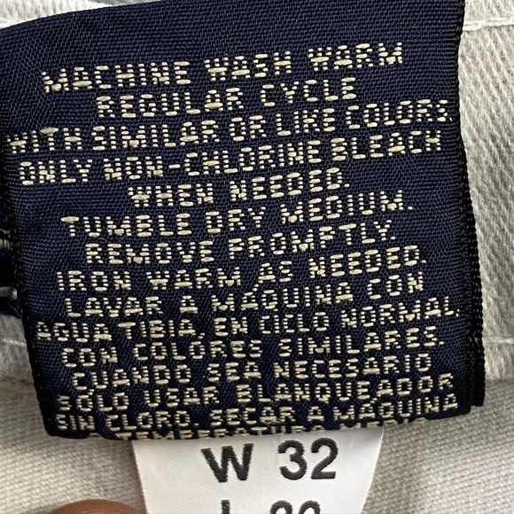 SOLD- Route 66 Jeans Mens 32x32 Ivory Denim Relaxed Straight Fit Pant Vintage - Picture 8 of 16